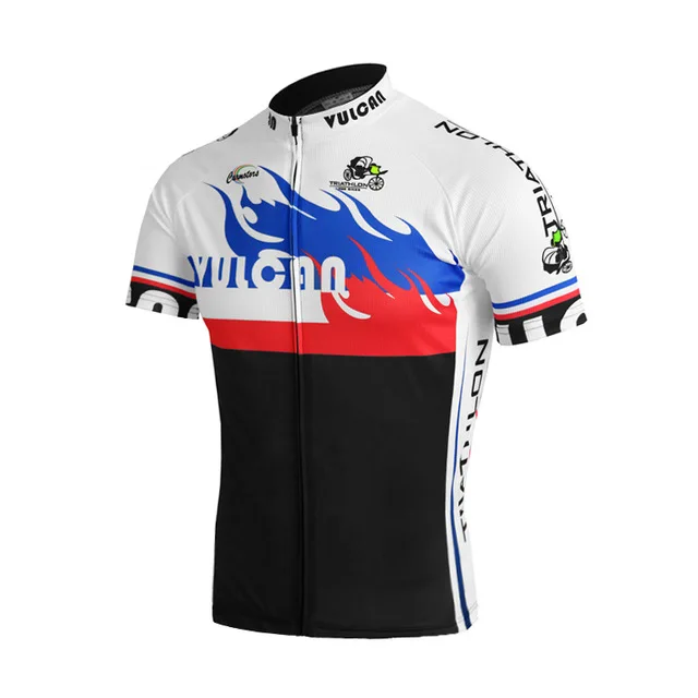 Слоновая кость BatMen's Cycling Jersey быстросохнущая летняя командная велосипедная одежда рубашка Ropa Ciclismo MTB велосипед майки топы - Цвет: Слоновая кость