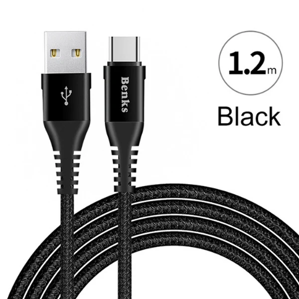 Black Benks 5A usb type C кабель для быстрой зарядки для samsung S10 S9 huawei P30 P20 Pro Быстрая зарядка для Xiaomi 9 Oneplus 7 шнур для зарядки - Цвет: Black