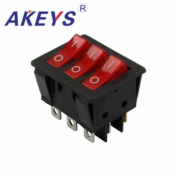 

10PCS KCD3-303-9P 9pins 2nd gear High life rocker switch for Electric heater
