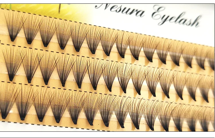 60 шт./лот 20D ручной работы натуральные ресницы для наращивания Индивидуальные ресницы nakeds макияж для ресниц 0,07 C локон Индивидуальные ресницы макияж