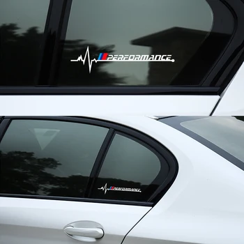 

2pcs Car window New performance Emblem sticker For bmw X1 X3 X4 X5 X6 X7 e46 e90 e60 e39 f30 e36 f10 f20 e60 e92 e30 Car styling