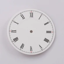 Деталь для часов, deber 34,52 мм белый стерильный циферблат римские метки для Unitas Miyota 82 автоматический Mov Not, красная маленькая Марка D34.52R