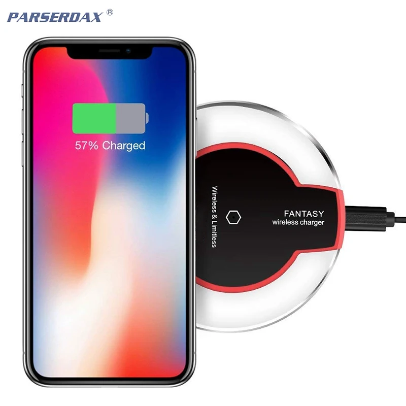 Беспроводное зарядное устройство Qi для Apple iPhone 11 Pro XS Max XR X 8 Plus Airpods samsung Note 10 9 S11 S10 S9