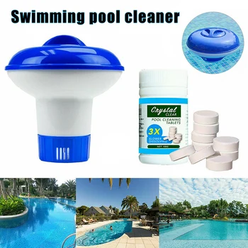 

Swimming Pool Cleaning Tablet Automatic Floating Cleaning Tablet Dispenser _WK