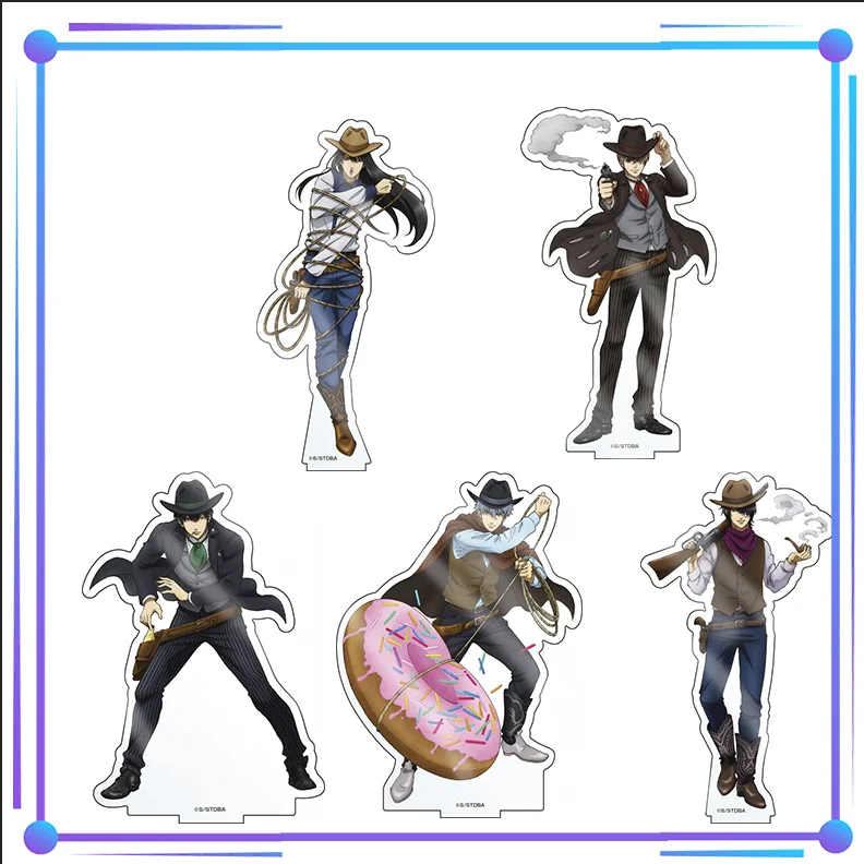 

Anime GINTAMA Desktop Decor Sakata Gintoki Shimura Shinpachi Kagura Acrylic Figure Display Model Plate Cosplay Xmas Gifts Stand