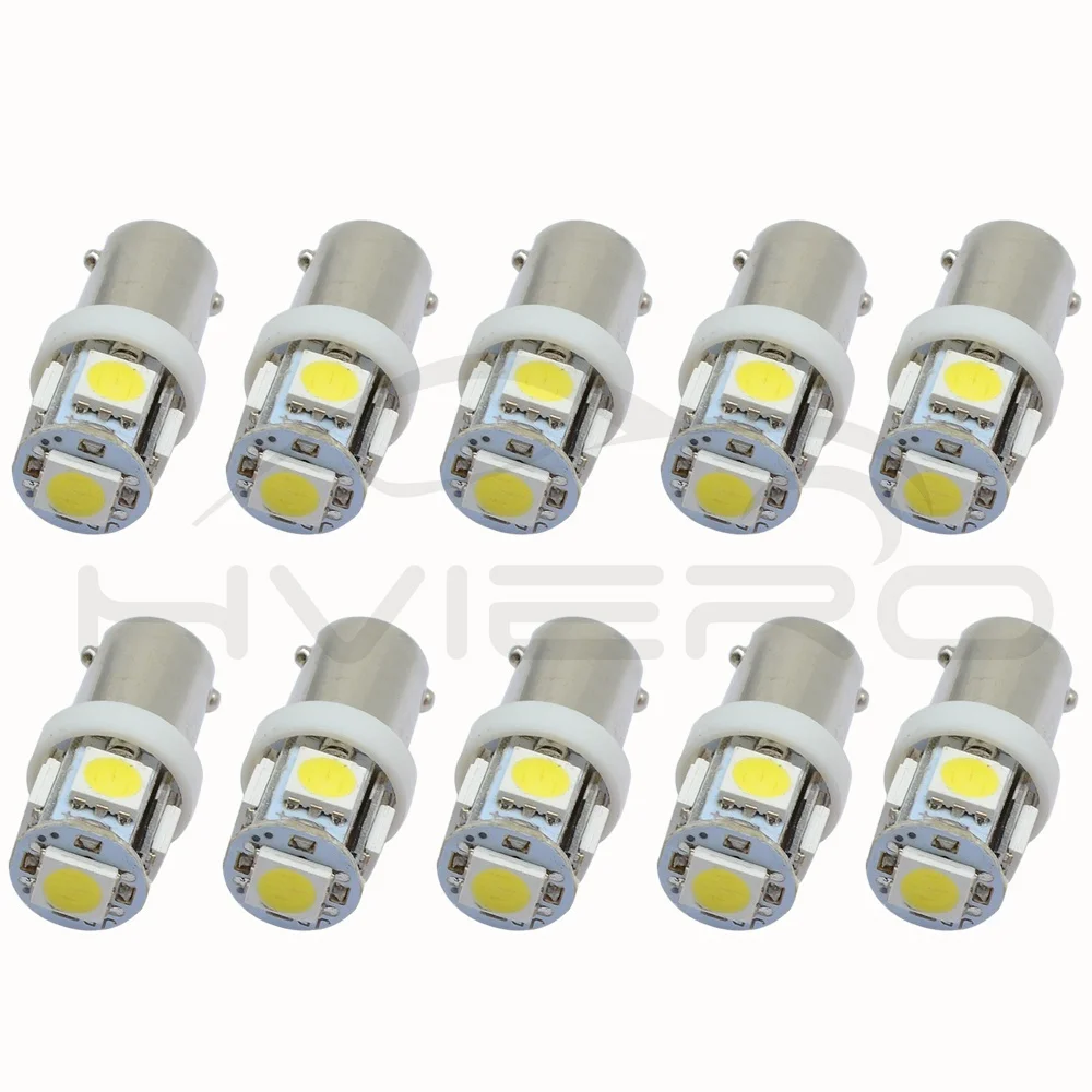 Hviero CAR Led Festoon Dome Door Lights Tail Light Wedge Lamp 5050 5SMD BA9S White Green Blue Yellow T4W Turk Bulb Car Marker Light