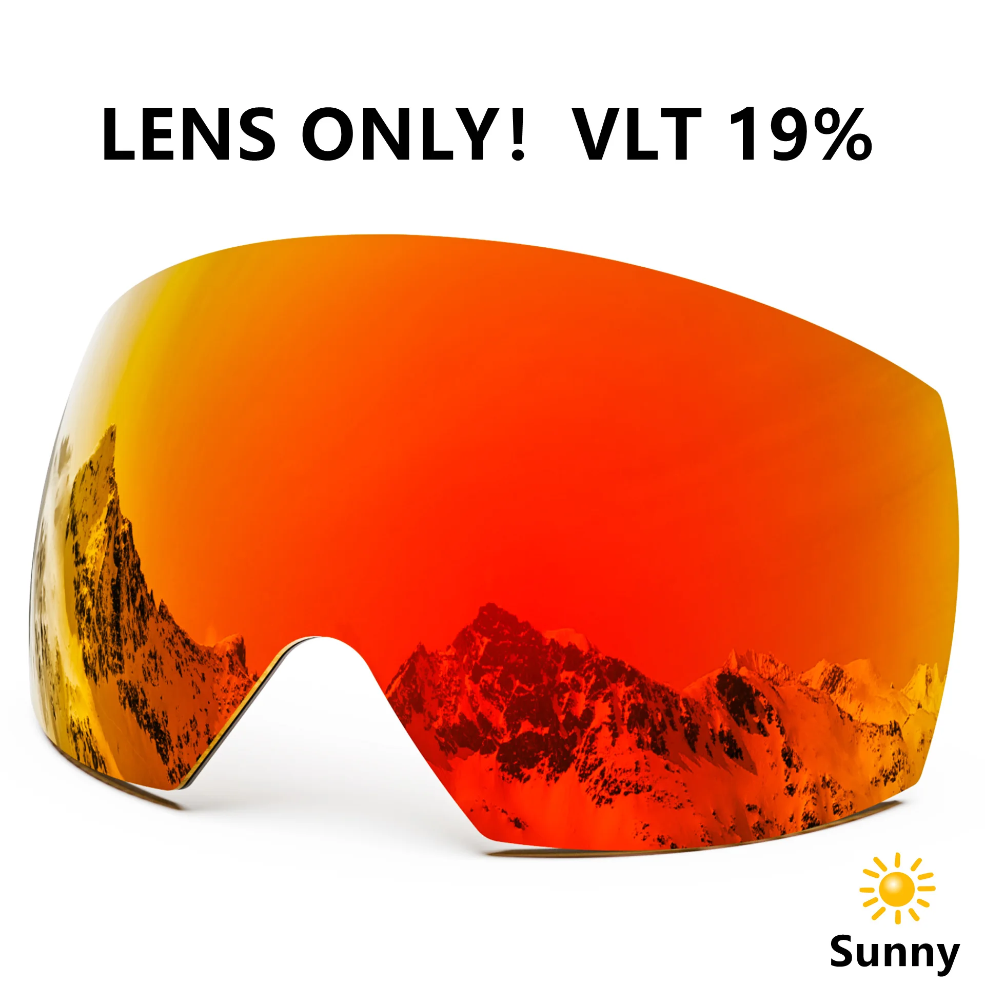 Professional Magnetic Ski Goggles with Anti-Fog UV Protection