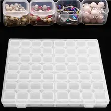 56 Grid Nail Jewelry Art Storage Box Storage Needle Eyelashes medicine Gadget Parts Jewelry Tattoo Accessories Storage Container