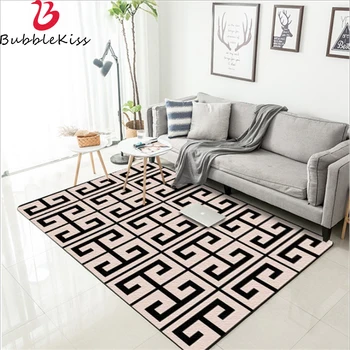 

Bubble Kiss Polyester Nordic Style Geometric Pattern Rugs Non-slip Home Decor Carpets for Living Room Customized Floor Mats