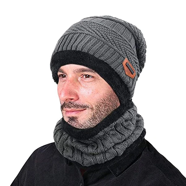 Chapeau écharpe gants ensemble unisexe hiver