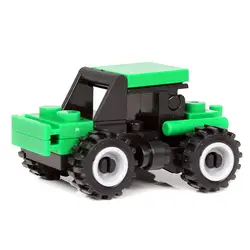 Детские сборочные автомобильные блоки инженер вилочный погрузчик Navvy буровые роликовые строительные блоки игрушки гоночный автомобиль DIY