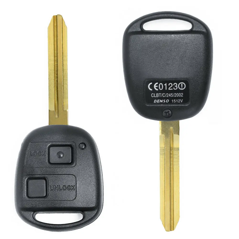 KEYECU дистанционный автомобильный брелок 433 МГц 4C 2 кнопки для Toyota RAV4 Corolla Yaris P/N: 60081