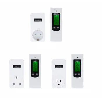 

Smart Socket Wireless RF Remote Control LCD Display Digital Temperature Automatic Adjustment Controller EU UK US Plug