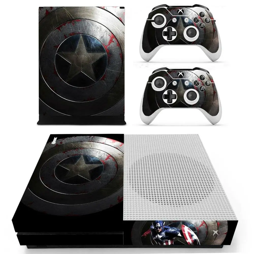 YS-xboxoneS-0463 Мстители Капитан Америка кожа Наклейка Обложка для Xbox One S консоли и контроллеры для Xbox One Slim Skins наклейка s винил - Цвет: YS-xboxoneS-0463