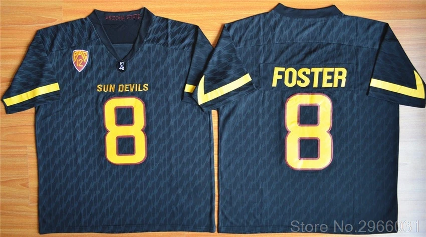 Arizona State Sun Devils 8 D.J. Foster 2 майка Берковичи 42 Пэт Тиллман колледж Джерси сшитые размер S-3XL - Цвет: Navy
