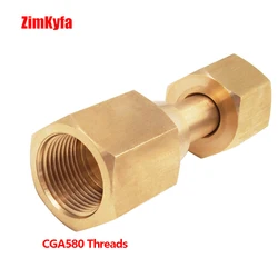New Co2 Cylinder Adapter Convertor CGA320 to CGA580 Argon/Nitrogen Tank Fitment