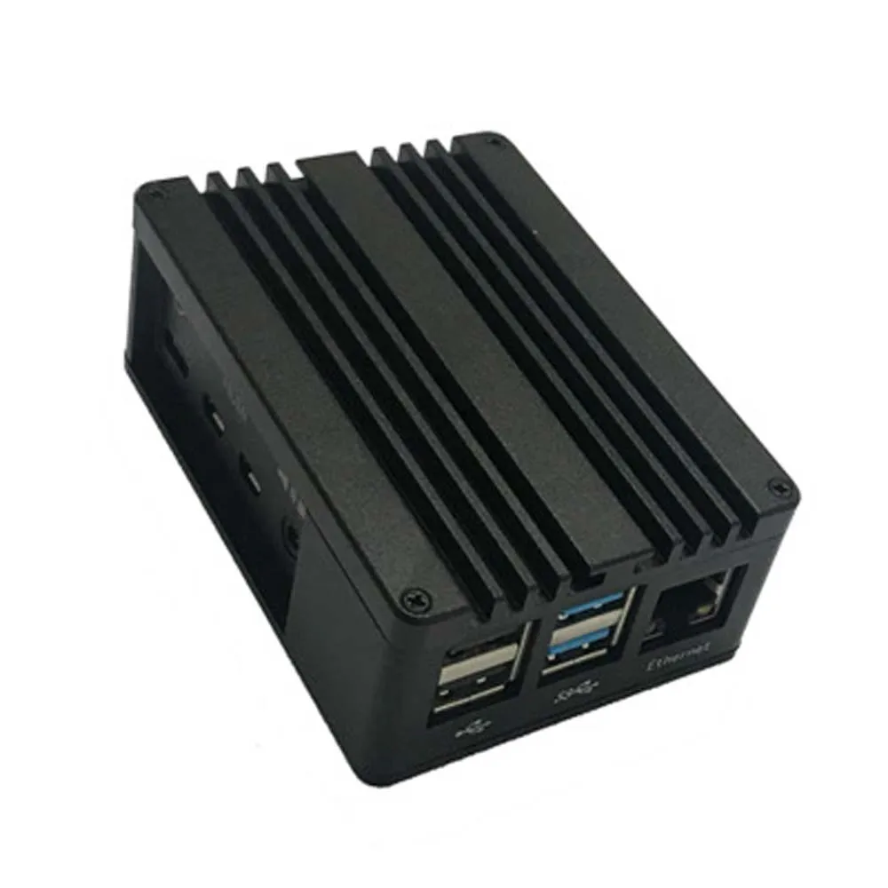 Алюминиевый чехол Корпус оболочка корпус с вентилятором радиатор для Raspberry PI 4B