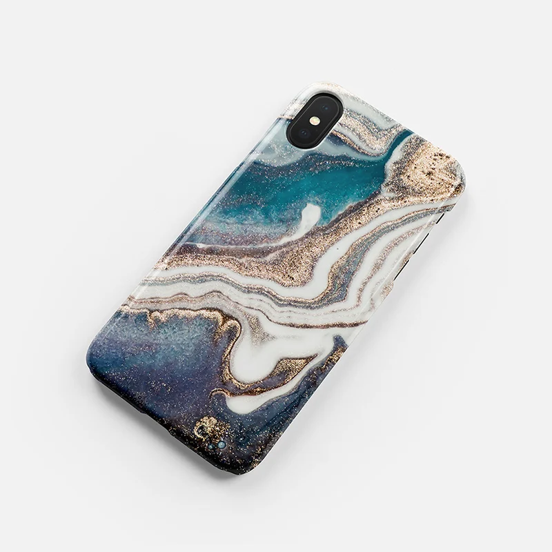 Глянцевый темно-зеленый мраморный чехол для IPhone X XS 6 6s 7 8 Plus черный Ультратонкий Мягкий чехол Для iPhone 6 7 8 Plus,чехол на айфон 7,чехол на айфон 8 - Цвет: 9
