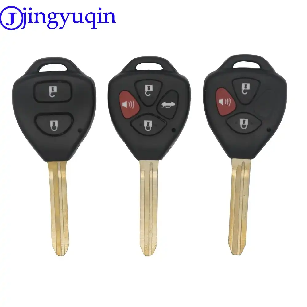 10Pcs For Toyota Camry Avalon Corolla Matrix Venza Yaris 4 Buttons Key Shell Fob