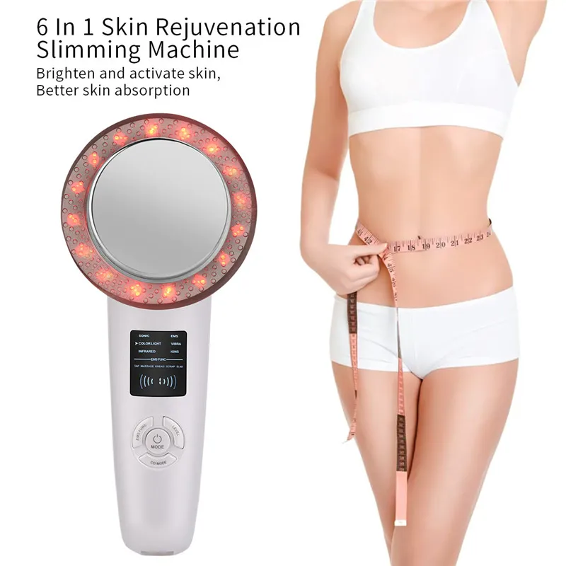 Ультразвуковой массажер для похудения 6 в 1 Инфракрасные Ионы светодиодный