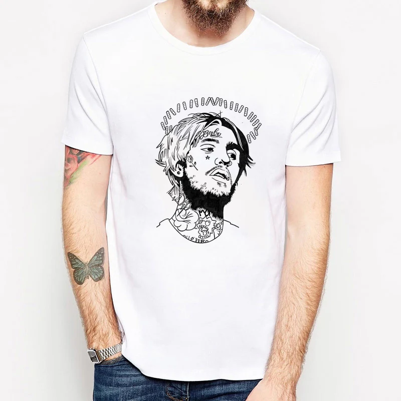 ZSIIBO хип хоп Lil Peep Men'S футболка с короткими рукавами одежда с принтом в стиле хип-хоп футболка с короткими рукавами футболка HY1MC79