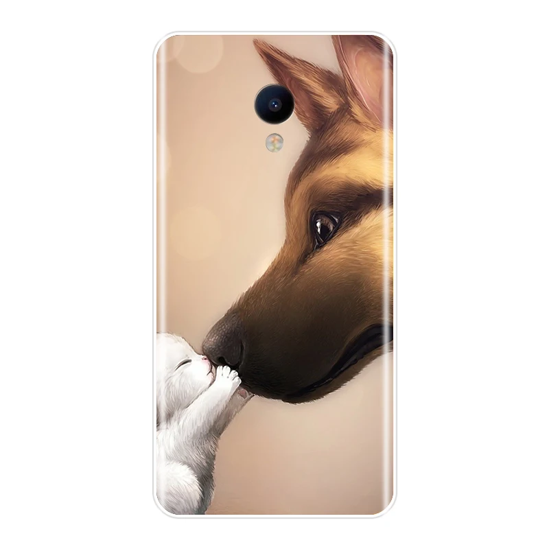 Phone Case For Meizu M6 M6S M5C M5 M5S M3S M3 M2 Soft Silicone TPU Cute Animals Painted Back Cover For Meizu M6 M5 M3 M2 Note