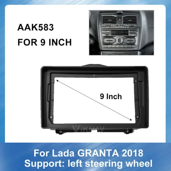 

2DIN Car Stereo DVD Radio Fascia for Lada Granta 2018 Audio Player Panel Adapter Frame Dash Mount Installation Kit