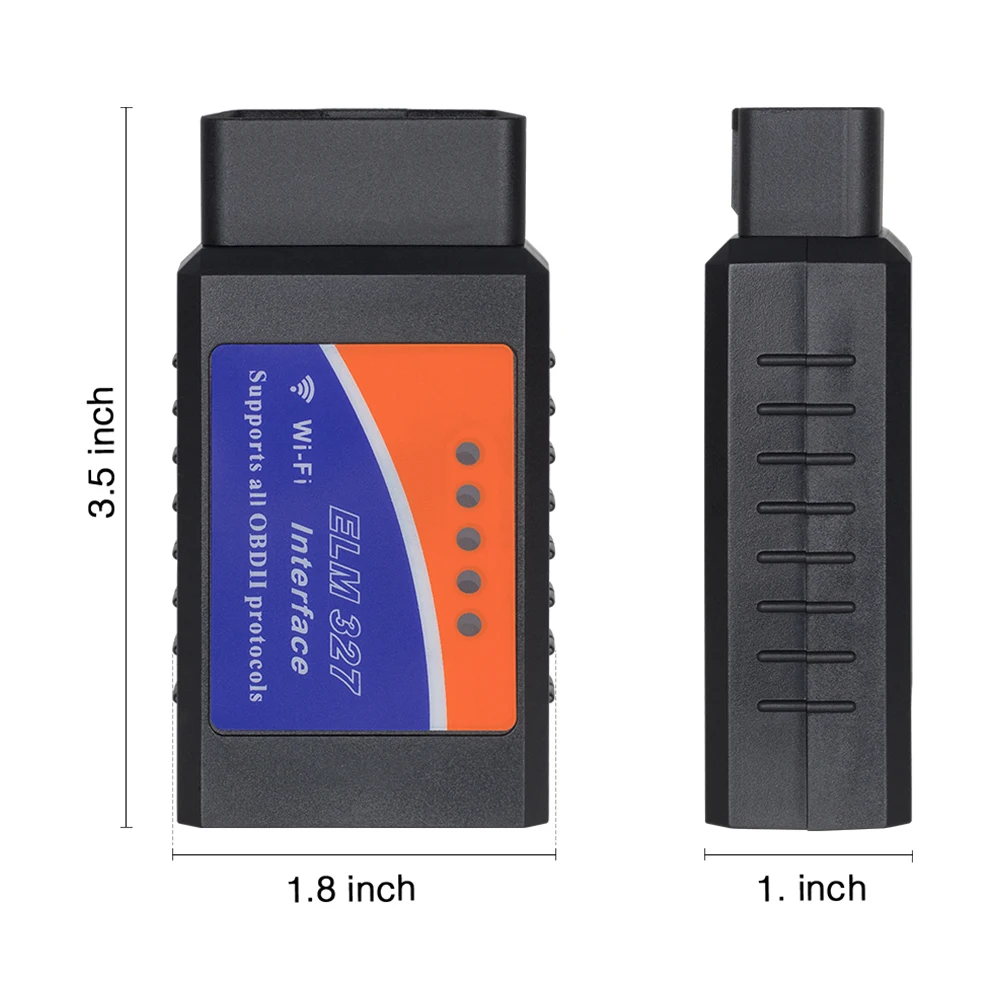 ELM327 V1.5 Wifi OBD II автоматический сканер elm 327 WIFI v1.5 OBDII OBD2 считыватель кодов для Android PC