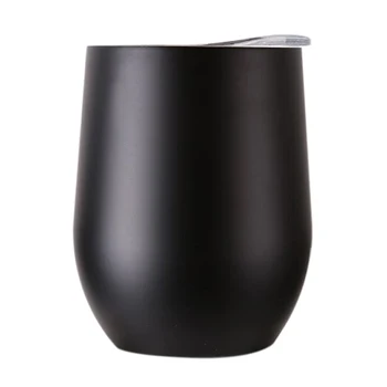 

12 Oz Stainless Steel Tumbler with Lid - Wine Tumbler Double Wall Vacuum Insulated Travel Tumbler Cup for Coffee, Wine