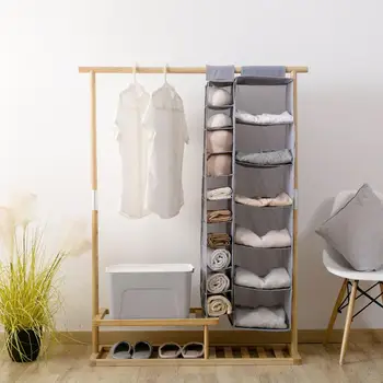 

6/10 Layers Thicken Oxford Cloth Wardrobe Hanging Bag Dorm Room Wardrobe Hanging Finishing Rack Clothing Storage Bag