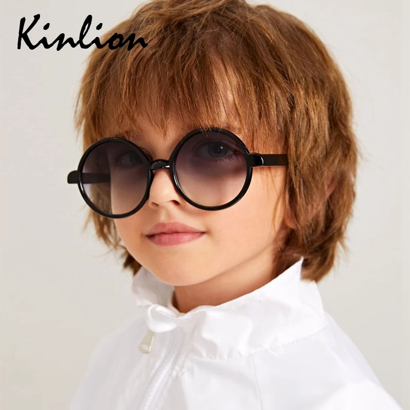 

Круглые винтажные детские солнцезащитные очки Kinlion для мальчиков и девочек, милые детские ретро солнцезащитные очки для малышей с защитой о...