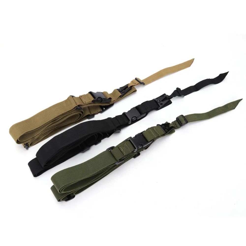 airsoft M4 AR 15 accessories Three 3 Point Rifle Sling Adjustable Durable Tactical Bungee Sling Swivels Hunting rifle strap (1)