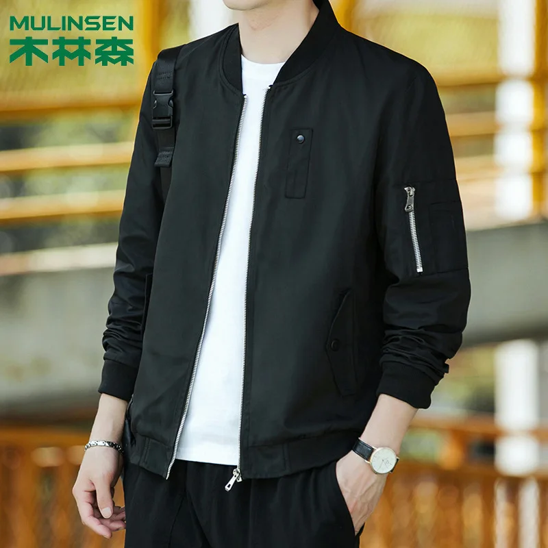 

MULINSEN Coat Men's Spring And Autumn Jacket Men's Korean-style Trend Versatile Thin Popular Brand Casual Baseball Uniform New P