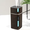 Portable Mini Humidifier Wood Grain 300ML Ultrasonic Car USB Aroma Air Diffuser Color LED Lamp Humidificador For Car Home Office ► Photo 3/6