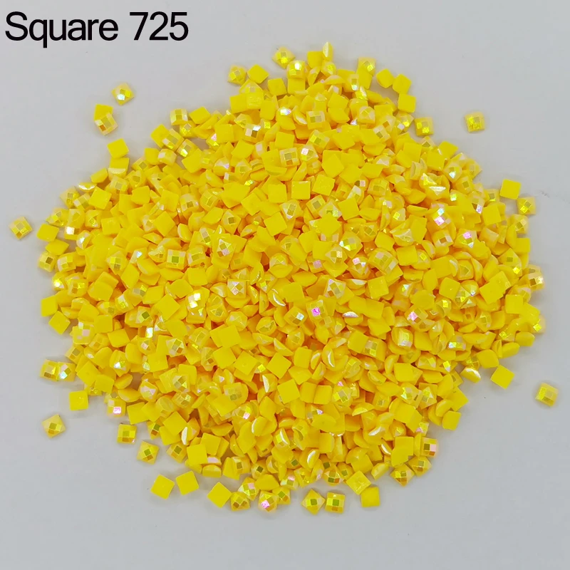 Colored AB Drills Square For 5D DIY Embroidery Rhinestone Colorful Mosaic Many Color Shinning Gift Make Diamond Painting 