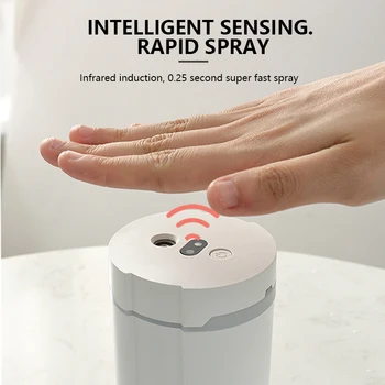 

280ml Intelligent Induction Spray Dispenser Humidifier Sensor Touchless Hand Sanitizers Washer Smart Automatic Induction