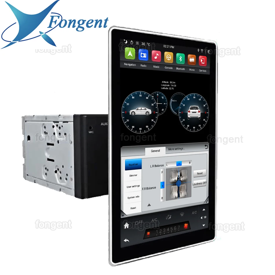 Автомагнитола fonnt 12 8 дюйма 2 Din Android DVD GPS | Автомобили и мотоциклы