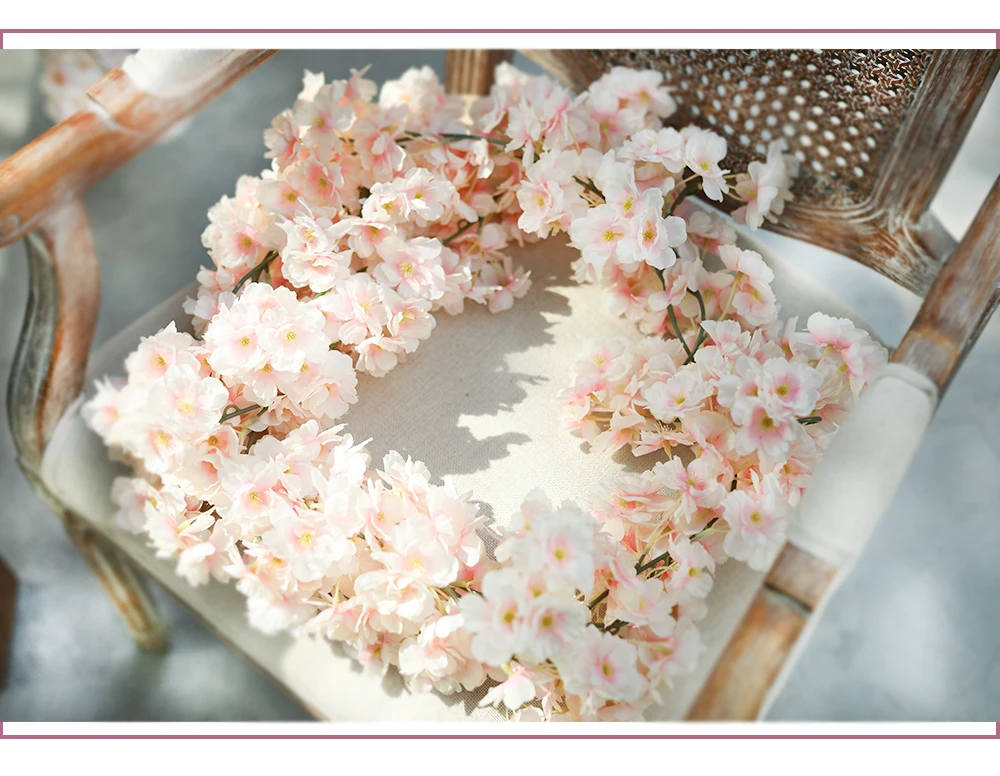 pendurado videira sakura para festa casamento arco decoração da casa