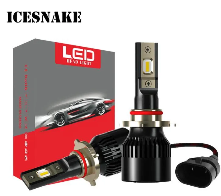

ICESNAKE CSP Chip Car Light Bulbs Automobiles Lamp H7 LED H4 Car Headlight Bulbs 12V 12000LM H1 H11 H3 H13 H27 880 9005 9006