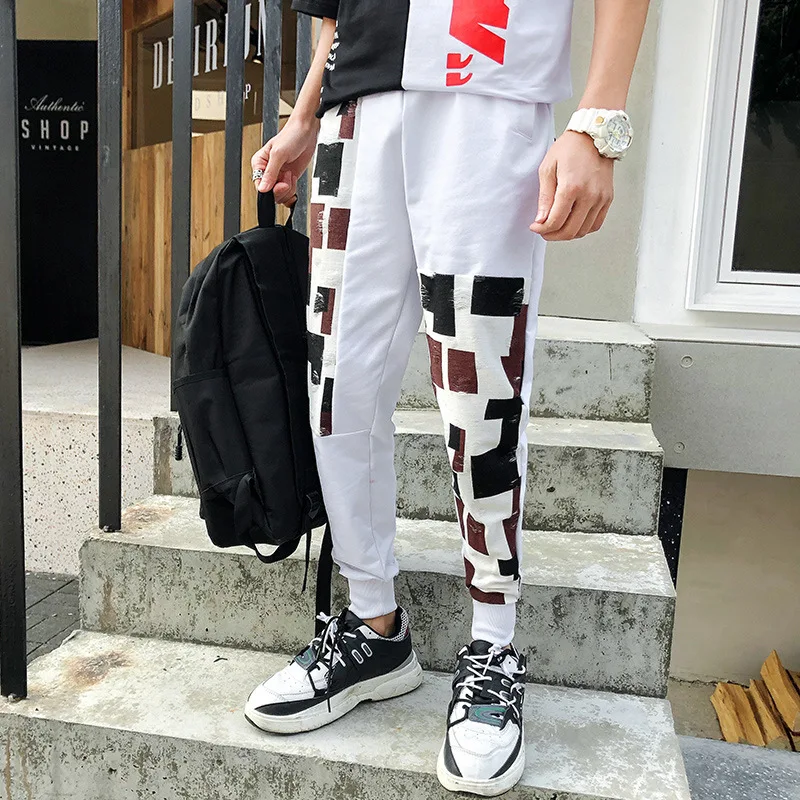 Autumn New Style Athletic Pants Korean-style Stylish Casual Pants Autumn Men's Beam Leg Pants