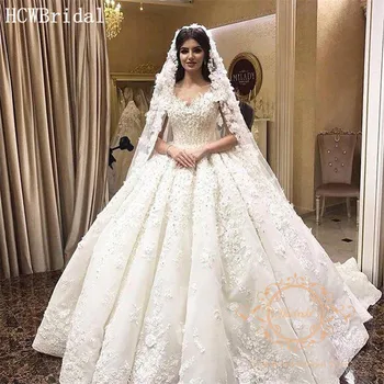شراءدبي الفاخرة الزهور الأميرة فساتين الزفاف الحبيب قبالة الكتف مطرز زين تخصيص فساتين الزفاف وصول جديد