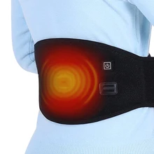 Heating Waist Belt, Adjustable Heated Wrap for Lower Back, Lumbar Heat Belt with 3-Level Heating Modes for Herniated Disc, Sciat