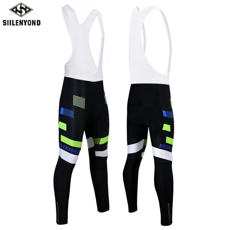 one piece bib pant Siilenyond велошорты с 3D гелевой подкладкой Coolmax противоударные велосипедные брюки для горного велосипеда лайкра гоночные велосипедные колготки - Цвет: one piece bib pant