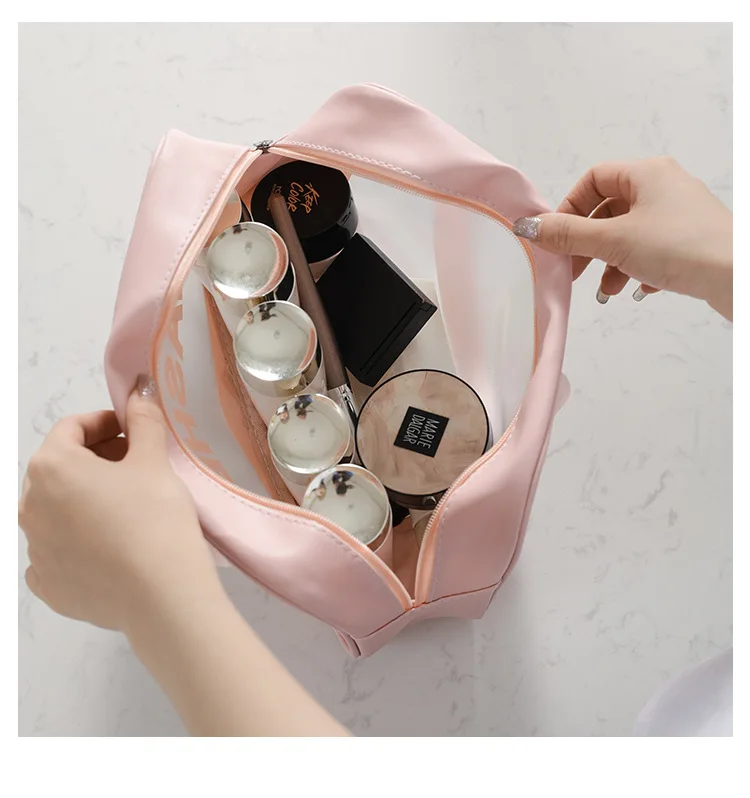 Women's Cosmetic Bag Female 2021 New Portable Travel Waterproof Large Capacity Storage Box Fashion Makeup Toiletry Bag Organizer Women's Cosmetic Bag Female 2021 New Portable Travel Waterproof Large Capacity Storage Box Fashion Makeup Toiletry Bag Organizer
