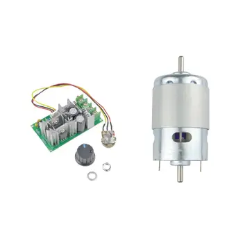 

CHANCS 895 Dual Output Shaft Motor DC 12V-24V 6000RPM-12000RPM PWM Speed Controller Reversing Switch for Electrical Tools DIY
