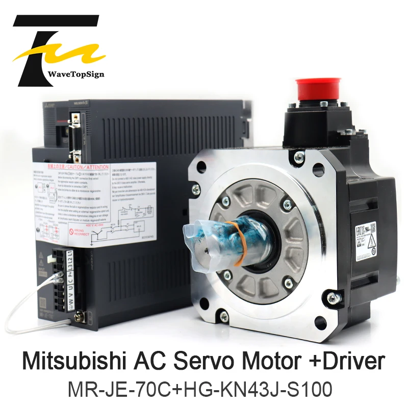 Mitsubishi AC Серводвигатель + Драйвер усилитель MR-JE-40C мотор HG-KN43J-S100 серии 400W |