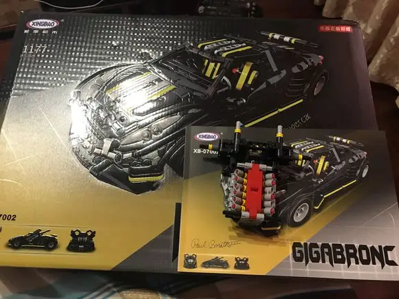 Xingbao XB07002 Balisong маленький суперкар технология Механическая серия сборки строительный блок Moc игрушка подарок