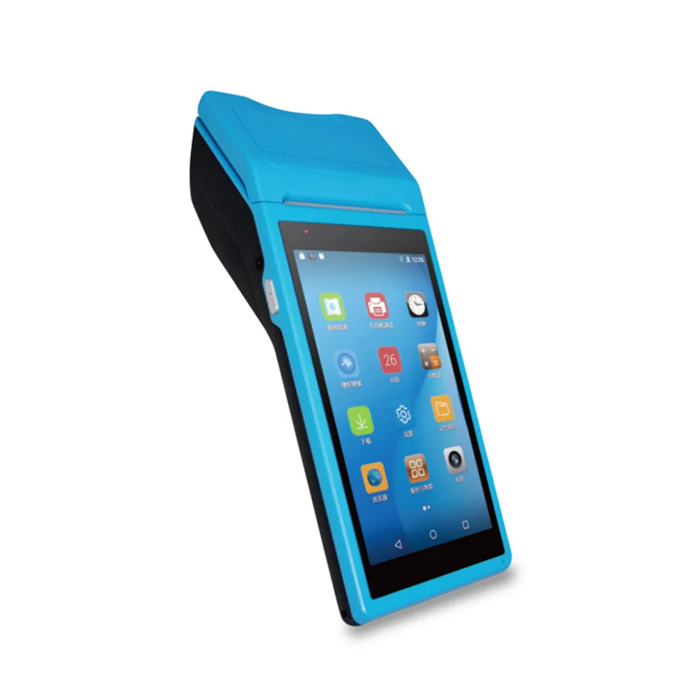Дешевая цена портативный pos-терминал для Android PDA с 5,5 дюймовым сенсорным 3g Wifi Bluetooth - Цвет: Q2 3G blue scanner