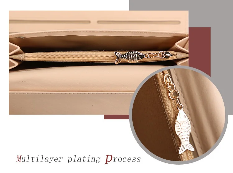 FERAL CAT Female Luxury New Zipper Fashion Wallet Women Wallets Card Hand Bag Phone Packages36