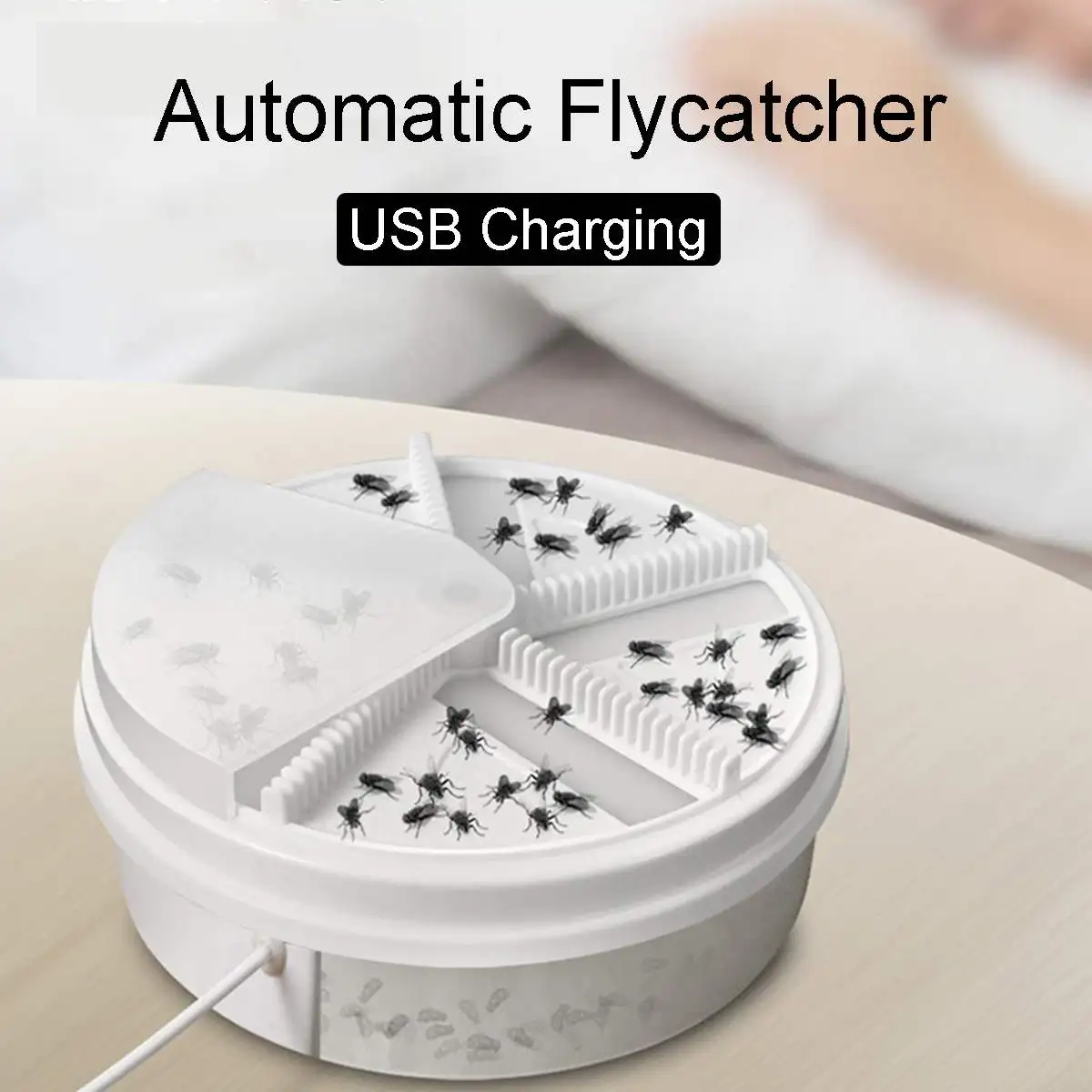 Легко моется USB зарядка flycatcher электрическая эффективная ловушка для насекомых управляющее устройство Автоматическая ловушка насекомых